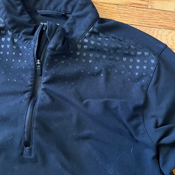 Reebok Crossfit Shirt Mens Medium Black Long Sleeve Quarter Zip ** - Picture 3 of 9